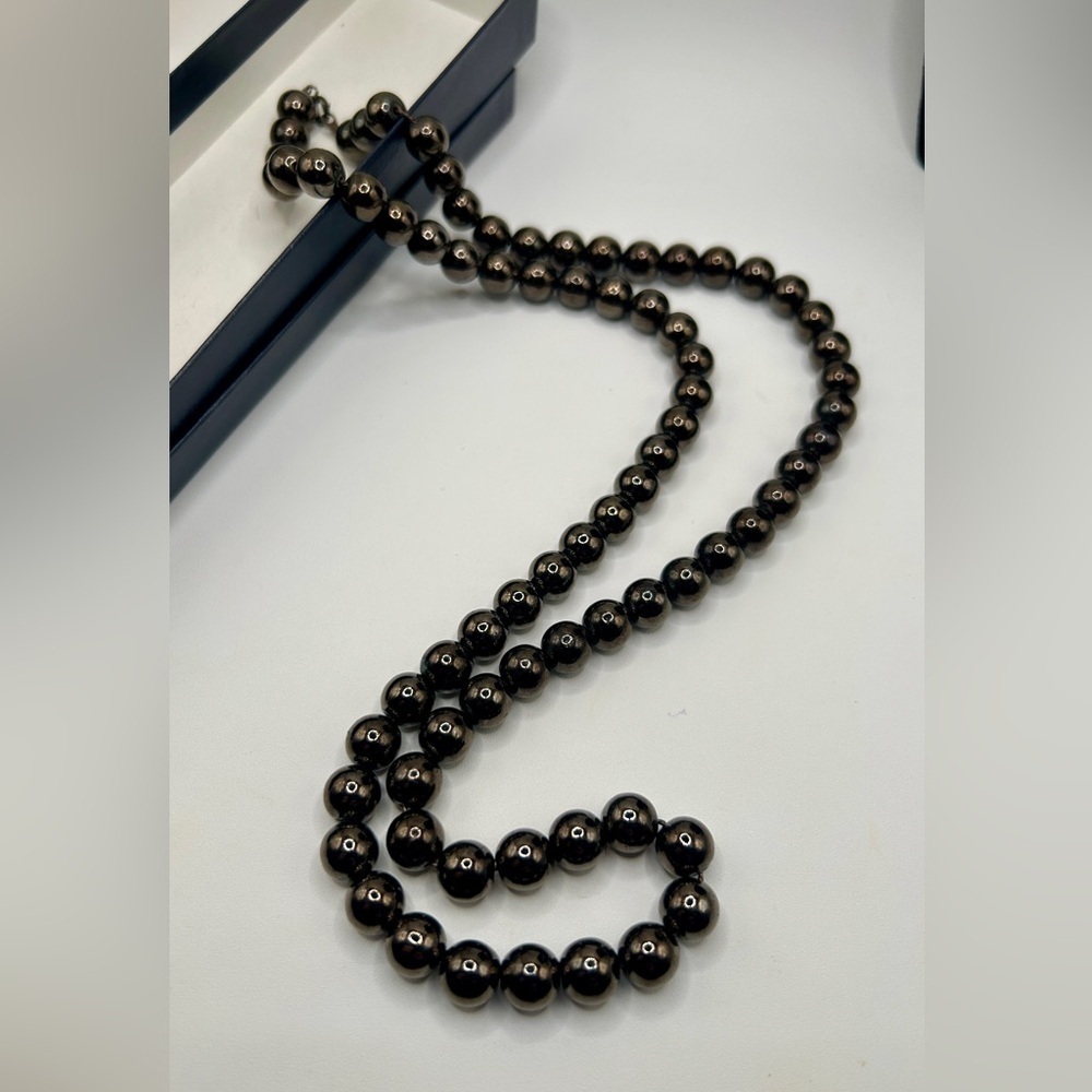 Vintage 1990’s Chocolate Brown Beaded Necklace​​​​ - Picture 10 of 10